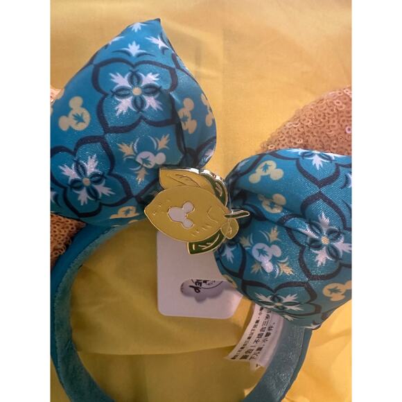NWT Disney Parks Epcot Italy Drunken Limoncello Salute Glitter Ears main image 4